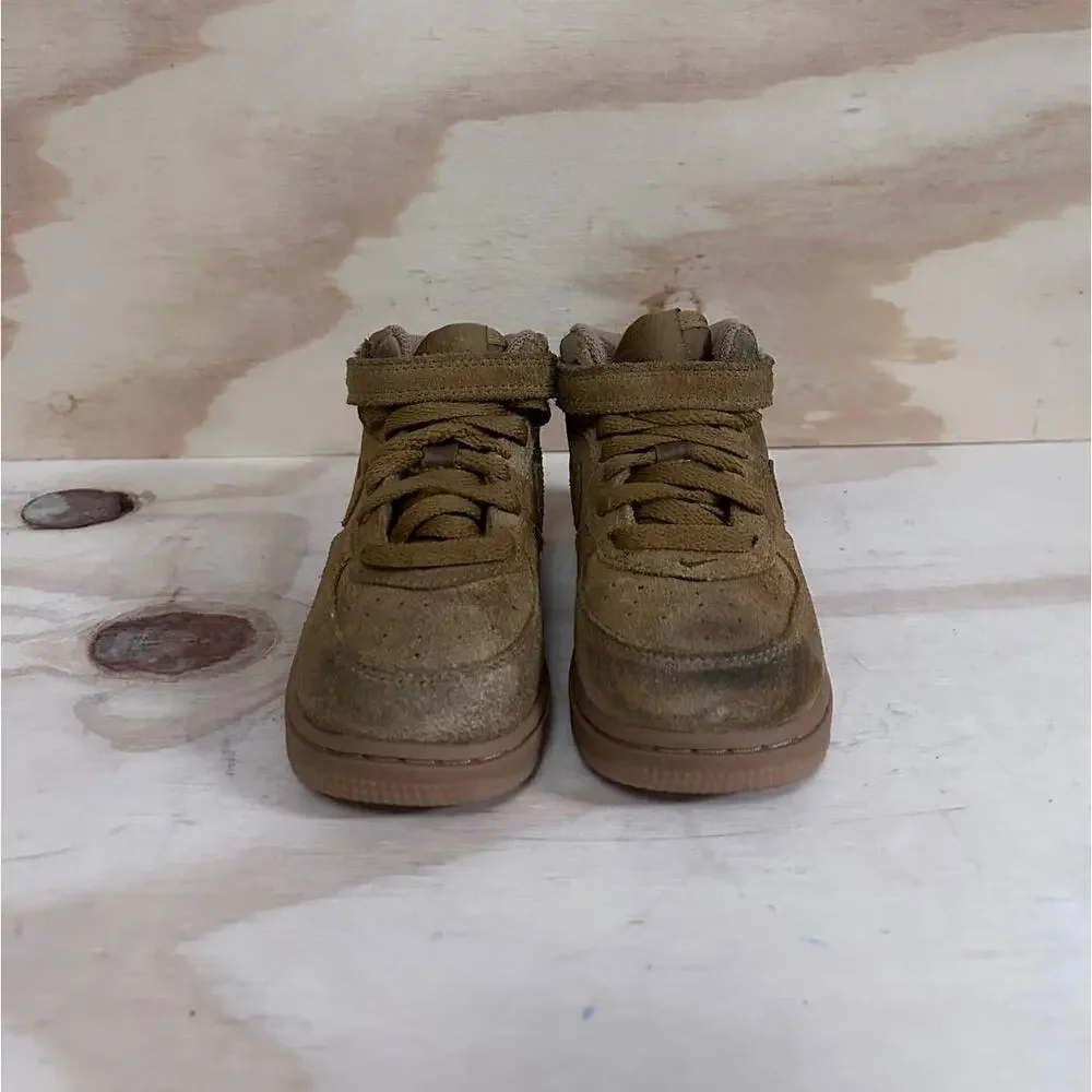 Nike -Air Force 1 Mid LV8 -Sneakers -Brown -Kids Toddler Unisex - 8C -859338-701